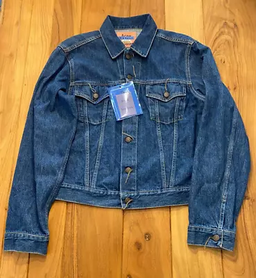 Acne Studios - 1998 Dark Blue Short Denim Jacket - Size 50 • £125