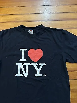 I LOVE NY I HEART NEW YORK Official Men's Large Black T-Shirt • $18.99