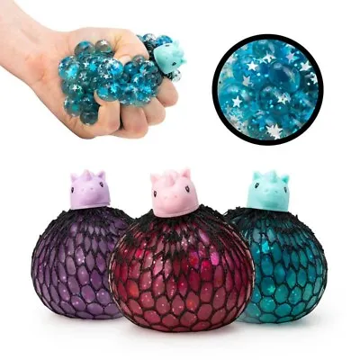 $15.18 • Buy Unicorn Squishy Mesh Pet Stress Squeeze Ball Relief Kids Stocking Filler Gift