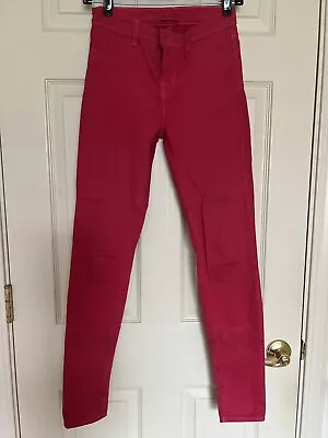 J Brand Maria Skinny Jeans Pink Size 24 Pre-Owned • $22