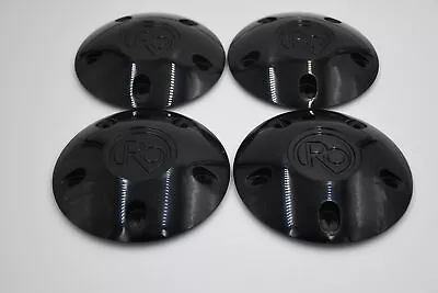 Set 4 5 Lug Black Ro Center Cap Fits Velocity Borghini Bentchi Asanti Wheels • $239.99