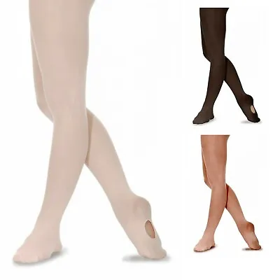 £5.95 • Buy Brand New Roch Valley Silky Convertible Tights Ballet Dance Tap Silkcon