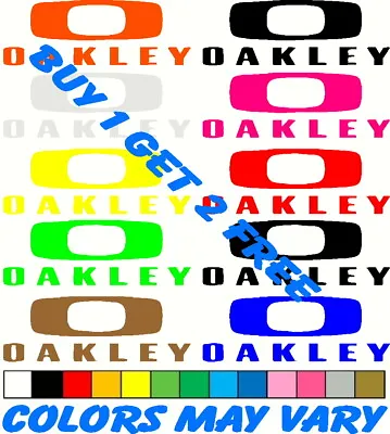$5.50 • Buy Oakley Logo With SQUARE O Buy 1 Get 2 FREE Decal Vinyl Sticker JDM Window Euro 