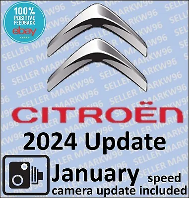 LATEST Citroen - Sat Nav 2024 UK Europe Map Update Download January Speed Camera • £18.99