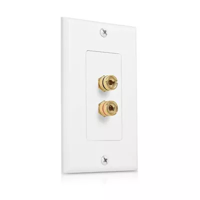 2 Sts Speaker Wall Plate Home Theater Wall Plate Audio Panel For 1 Speakers B6K5 • $10.06