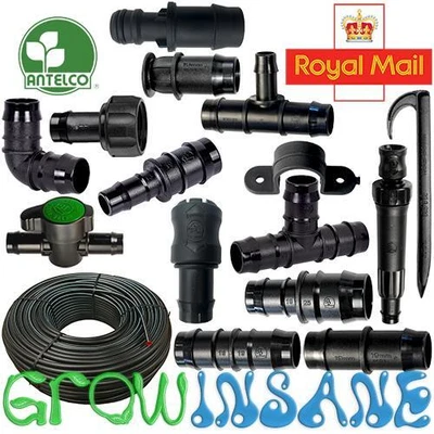 Antelco 19mm ID Pipe And Fittings Barbed Garden Watering Irrigation Connector • £1.99