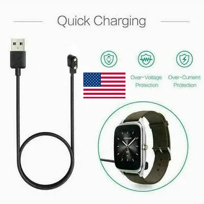 2Pin Magnetic Charger Charging Cable For Smart Watch With Magnetic Plug Distance • $1.88