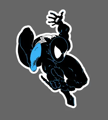 Black Suited Symbiote Spider-Man Sticker Decal • $3.99