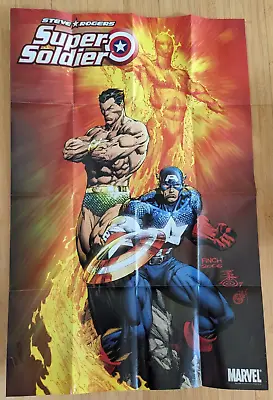 Steve Rogers Super Soldier Marvel Comics 2010 Promo Poster David Finch 24  X 36  • $10