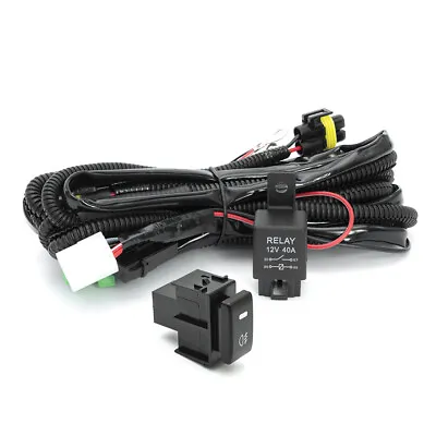 40A 12V H8 H11 LED Fog Light Relay Wiring Harness Kit ON/OFF Switch For Infiniti • $17.99