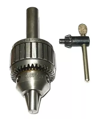 Jacobs Usa 14n Ball Bearing Super Chuck W/ 1  Shank & Key Stock #dc587 • $99.99