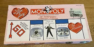 I Love Lucy Monopoly 50th Anniversary Collectors Edition Board Game (Read Descr) • $30