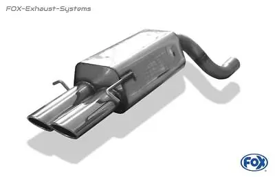 Sports Exhaust + Adapter 70mm Mercedes C Class W203 Soda + T Model 2x106x71mm • $723.77