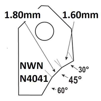 45°-1.80mm.Valve Seat Cutting Carbide Tip BitSERDI NEWEN ROTTLER SUNNEN GOODSON • $18.30