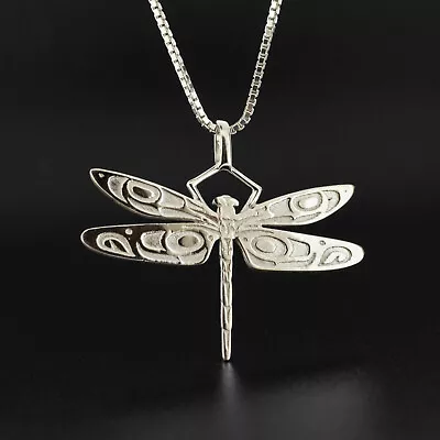 Northwest Coast Native American Dragonfly Pendant • $165