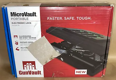 Gunvault Microvault Portable Security Safe Matte Black Battery - MV550-19. • $81