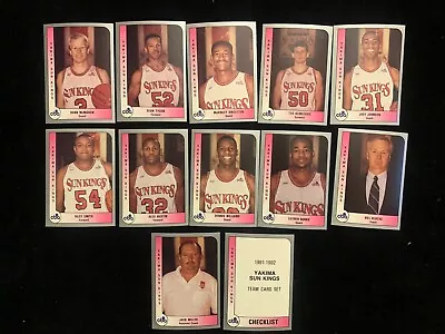 1991-92 ProCards CBA YAKIMA SUN KINGS Singles - Choose From List • $1.99