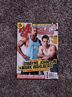 Muscle & Fitness Mag Dwayne Johnson Mark Wahlberg May 2013  • $9.58