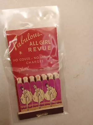 Vintage Full Feature Matchbook Trocadero All Girl Revue ChicagoIl • $15