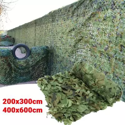 4mx6m Camo Net Hunting Shooting Camouflage Hide Army Camping Woodland Netting UK • £9.89