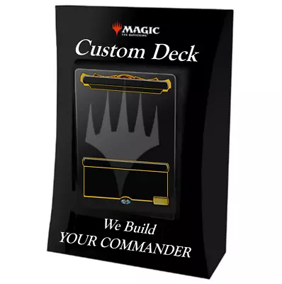 Custom Commander Deck MTG- Handbuilt EDH Deck W/ YOUR CHOICE Of Commander! • $64.99