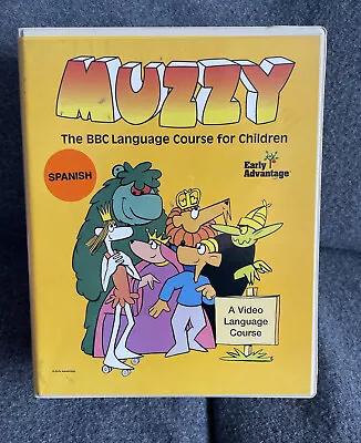 Muzzy BBC Spanish Language Course For Children CD-ROM VHS Cassette Tapes Level I • $9.71