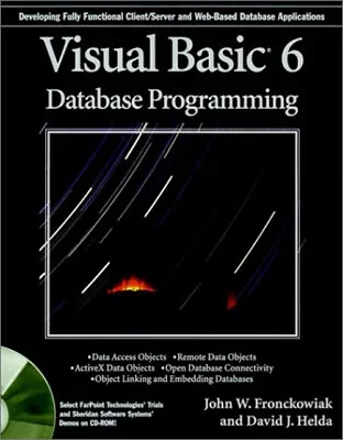 Visual Basic 6 Database Programming David J. Fronckowiak John W • $8.45