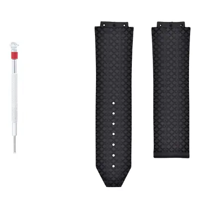 For Hublot 24mm Replacement Rubber Band Strap 44-45 Big Bang H Screwdriver 1.5mm • $24.95