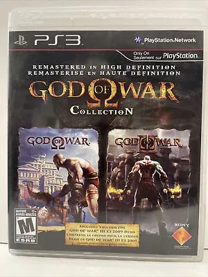 God Of War Collection (1 & 2 HD Remastered) SUPER RARE Complete PS3 Release T11 • $96
