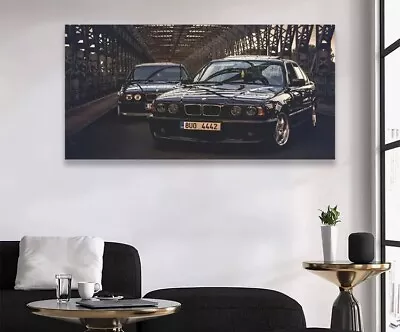 BMW Canvas Poster 30x60 Cm Sport Car Racing Car Poster Bedroom Wall Art • £13.45