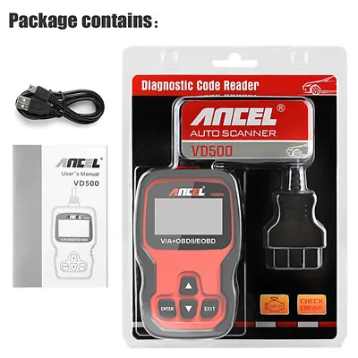 ANCEL VD500 All System OBD2 Scanner Code Reader ABS SRS EPB IMMO Oil Fit For VW • $44.99