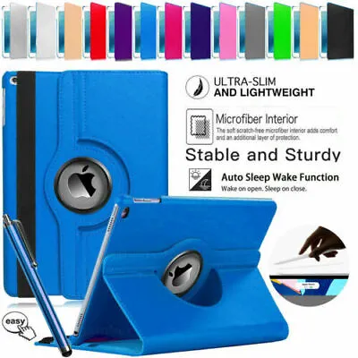 Apple Case Leather 360 Rotating Case For IPad 10.2''inch 9th 8th 7th Generation • £4.94