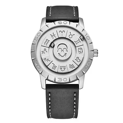 LIGE FOXBOX Men Quartz Watch Mirrorless Magnetic Bead Watch Creative Wristwatch • $28.45