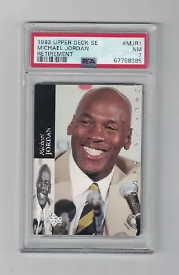 1993 Michael Jordan UD SE Retirement PSA 7 • $30