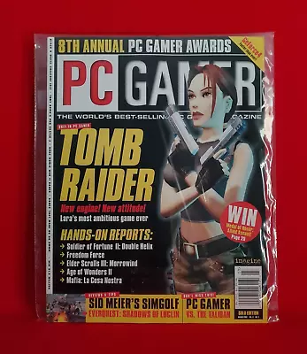 PC Gamer 95 March 2002 Magazine Tomb Raider • $7.77