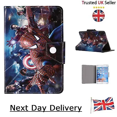 £15.99 • Buy Tablet Case Superhero Cover For Tab 7   8   9.7   10   Inch Spiderman & Avengers