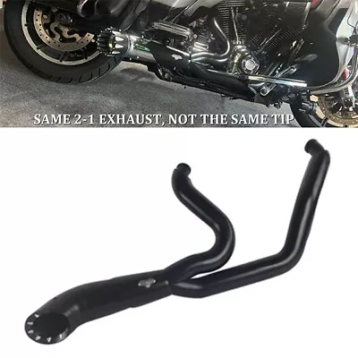 SHARKROAD Great Sound 2 Into 1 Exhaust For Harley Touring 2017-up Models Amazing • $599.99