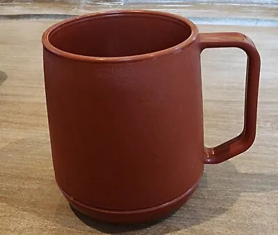 Vintage Keepers Insulated Ware Coffee Tea Plastic Cup Rusty Brown • $6