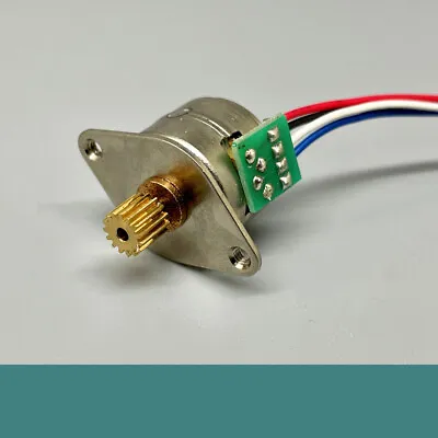 Micro Mini 15MM 5V Stepper Motor 2-Phase 4-Wire Stepping Motor Copper Metal Gear • $1.95