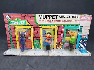 Vintage Sesame Street Muppet Miniatures NIB 1974 Grover Burt&Ernie Set • $99.99