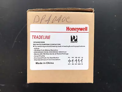 Honeywell DP4040C5009 Definite Purpose Contactor 4 Pole • $60