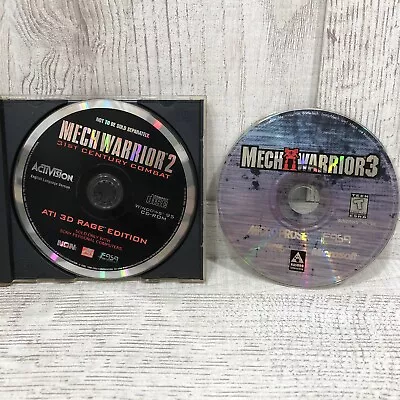 Mechwarrior 2 & 3 (PC 1999) Game Discs Only - Windows 95/98 31st Century Combat • $19.95