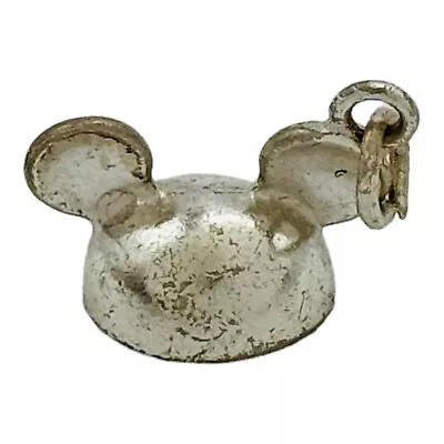 Disney 925 Sterling Silver Mickey Mouse Ears Charm 1950 VINTAGE • $94.95