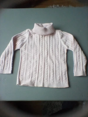 £3.50 • Buy Next Cute And Cosy Baby Cable Knit Dusky Pink Jumpercwith Roll Neck12-18 Months