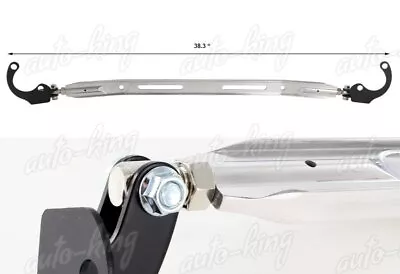 Silver T-6061 Cnc Aluminum Front Upper Strut Tower Bar Arm Fit 92-00 Honda Civic • $55.13