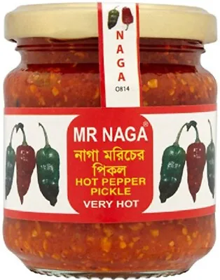 Mr Naga Hot Pepper Pickle - 190g GREAT TASTE | FREE P&P • £6.15