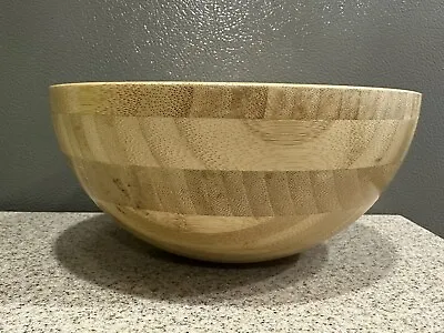 Ikea Bamboo Wooden Bowl 3.5 X8  Excellent Preowned Condition 22516 2113 • $11.50