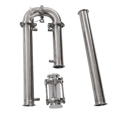 2  Stainless Still Moonshine Reflux Distilling Column Brew Bear Wine Making Tool • $163