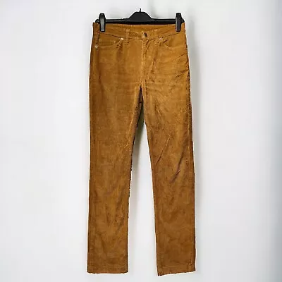 PATAGONIA Corduroy Trousers Organic Cotton Low Rise Skinny Fit Camel Tan W30 L32 • £44.95