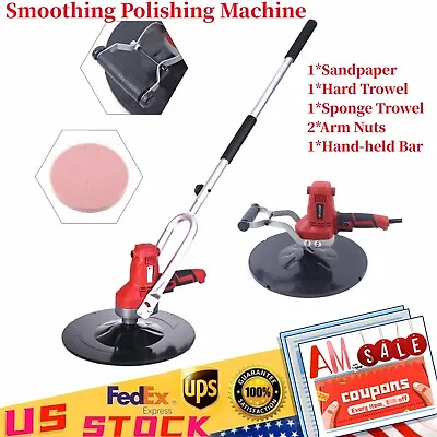 6 Speed Electric Concrete Cement Mortar Trowel Wall Plaster Polishing Machine • $128.25